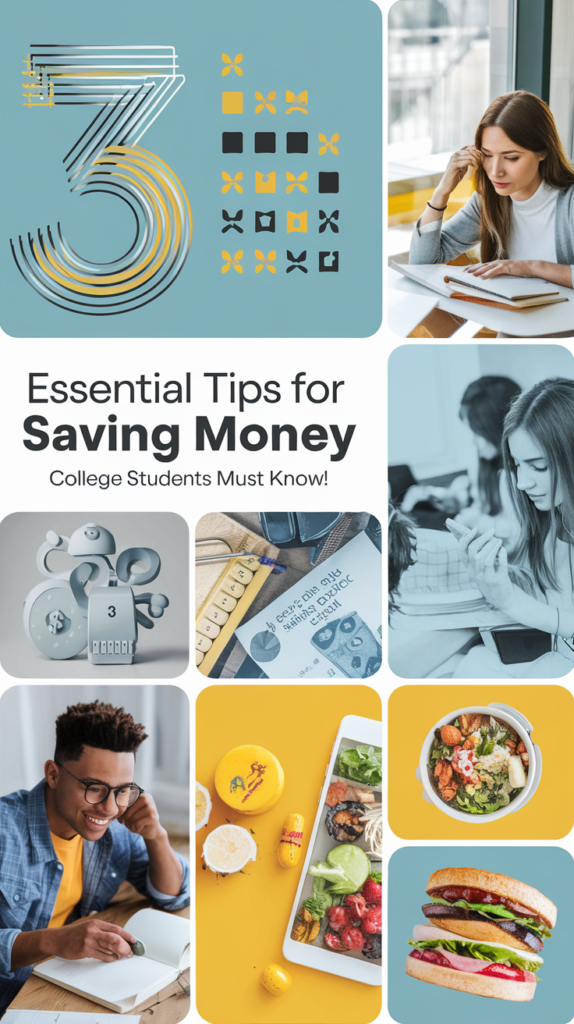 3 Essential Tips For Saving Money For College Students